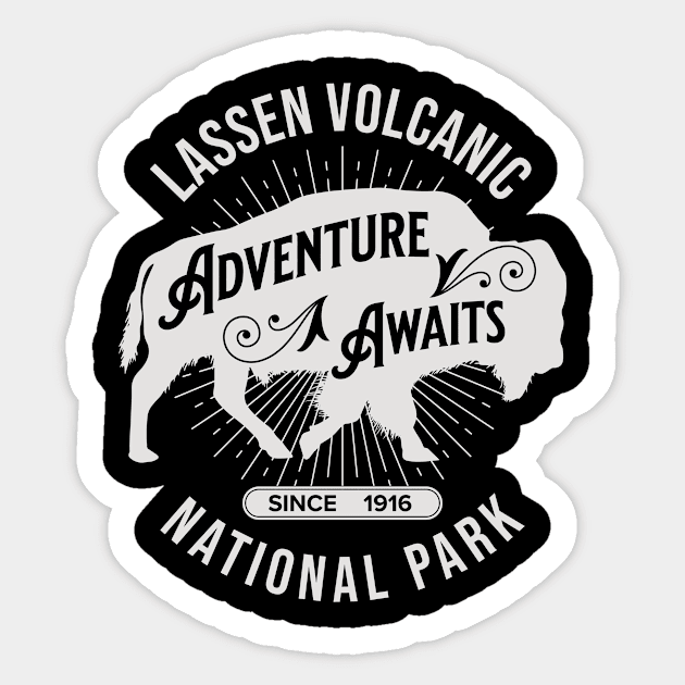 Lassen Volcanic National Park Sticker by Alien Bee Outdoors